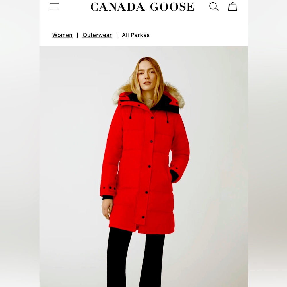 Lightly used women’s Canada Goose Shelburbe parka
